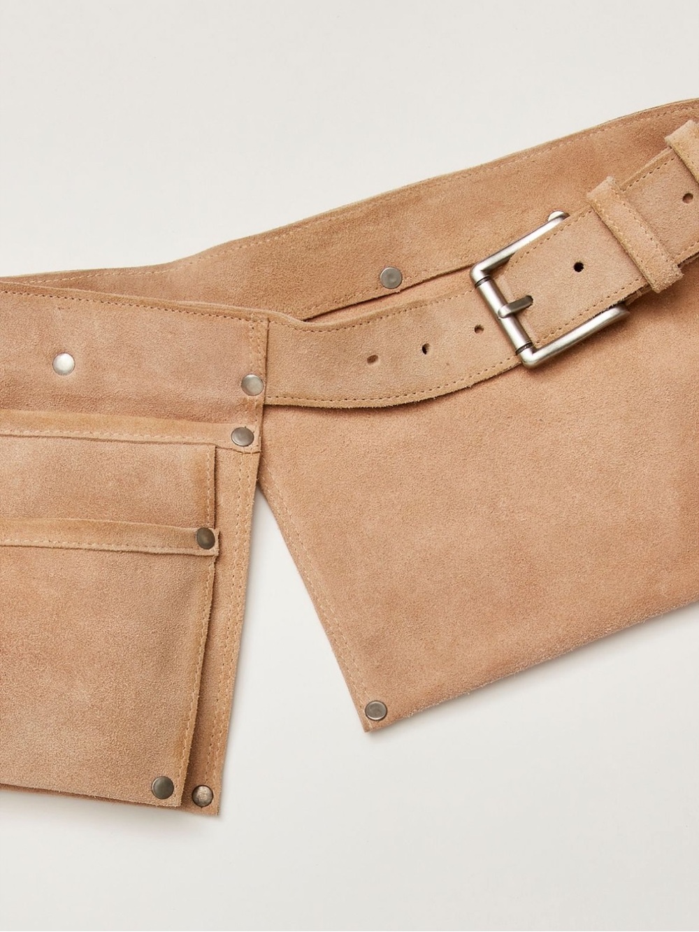 Free People Crew Cargo Pocket Belt in Italian Straw NWOT Size M/L - Picture 3 of 12